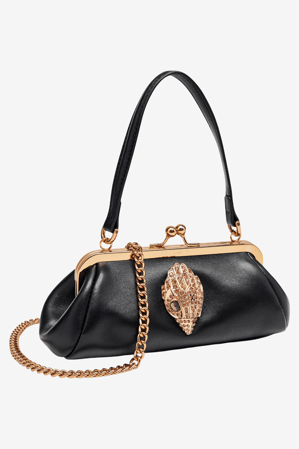 Kurt Geiger Extra Small Kensington Frame Τσάντα Μαύρη 6059700109