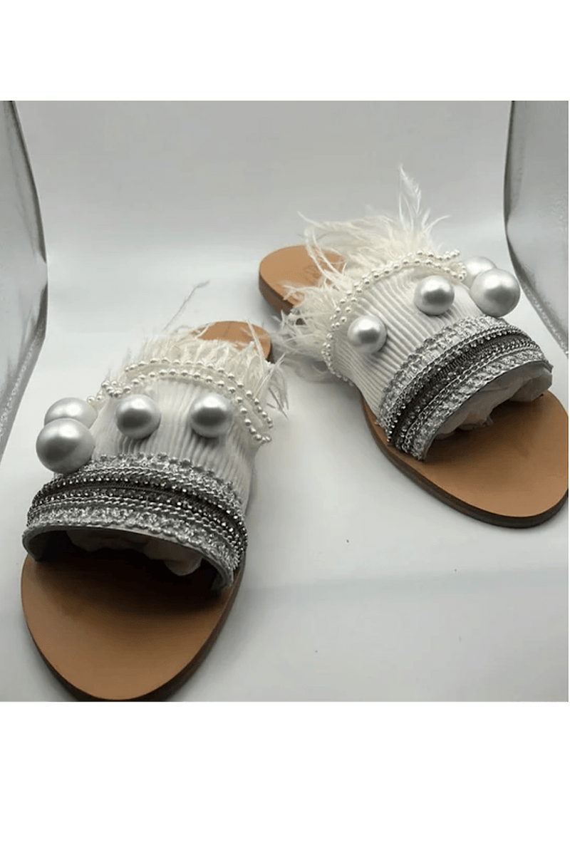 Elina Linardaki Natural Leather Sandals –