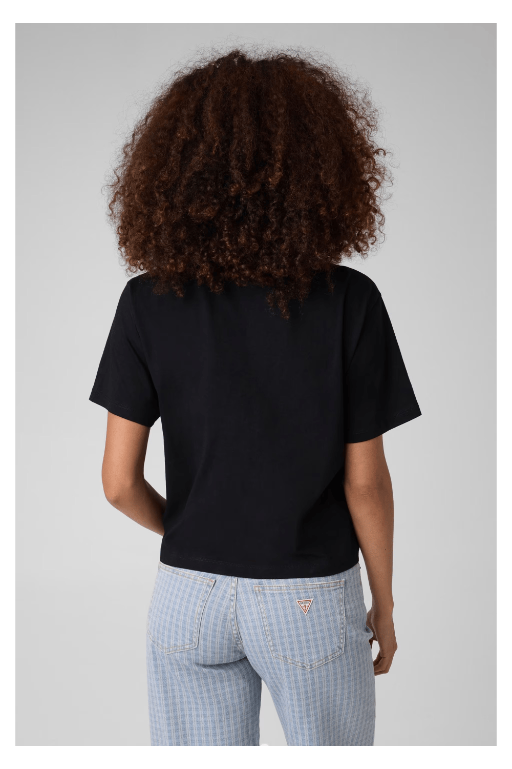 Guess Jeans Boxy T-Shirt Μαύρο W5RI42K8HM0-JBLK