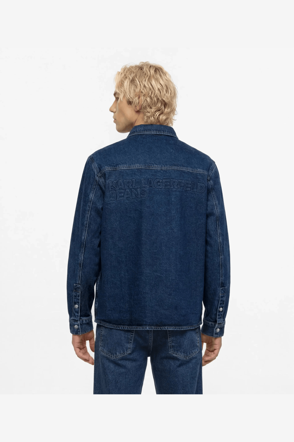 Karl Lagerfeld Jeans Logo Denim Overshirt B4M16004 1NB