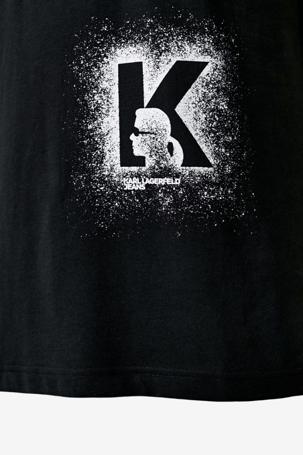 Karl Lagerfeld Jeans Monogram T-Shirt Μαύρο B3M17029