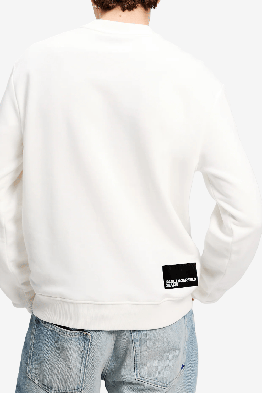 Karl Lagerfeld Jeans Regular-Fit Logo Sweatshirt White A1M20001 100