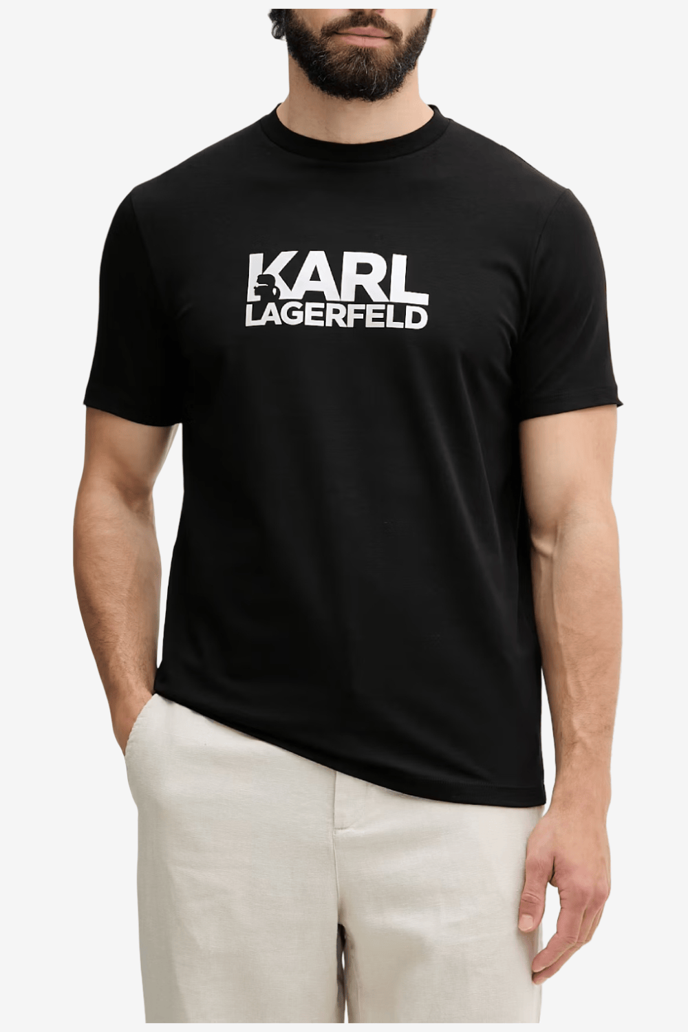 Karl Lagerfeld Ανδρικό T-Shirt Μαύρο 755780 561235 990