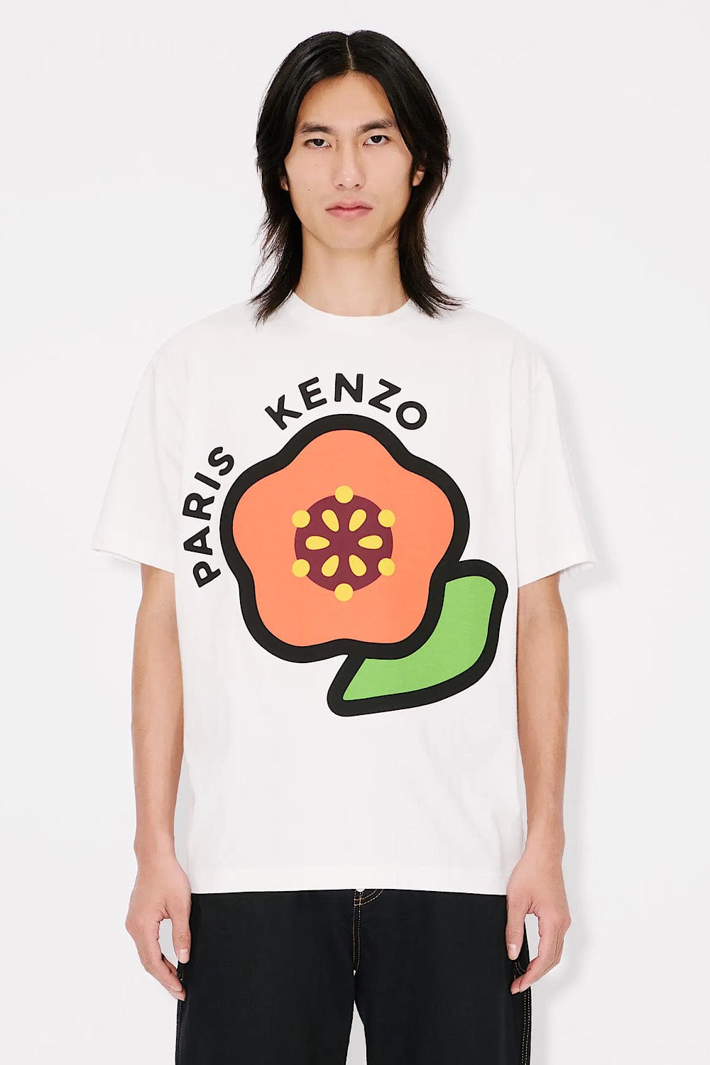Kenzo 'Kenzo Pop' Classic T-Shirt in Cotton Άσπρο FF55TS5304SG.02A
