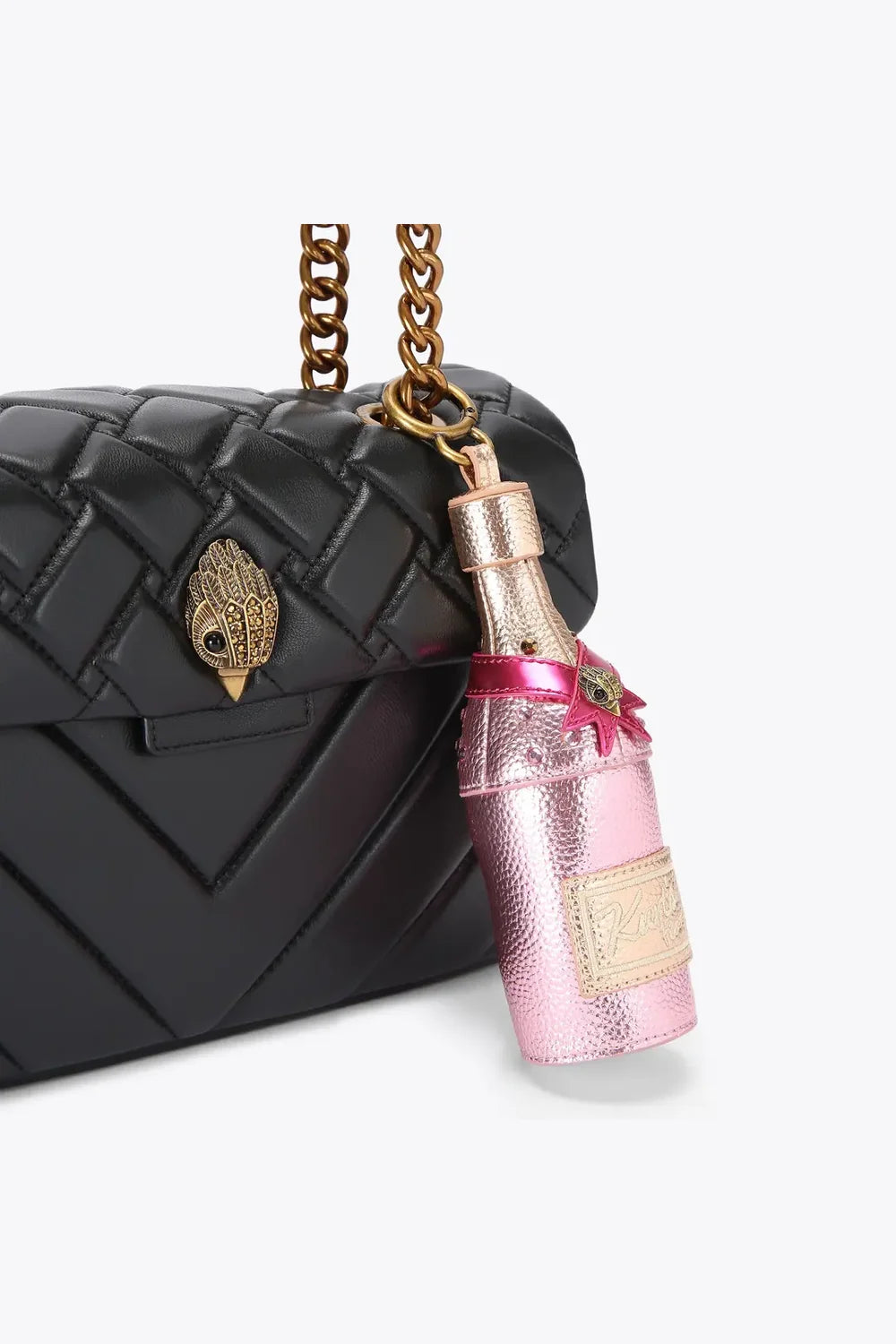 Kurt Geiger London Champagne Bottle Charm Ροζ 5379698979