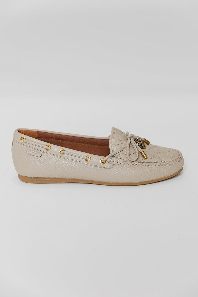 Kurt Geiger London Eagle Moccasin Flat Shoes Taupe 9790837109