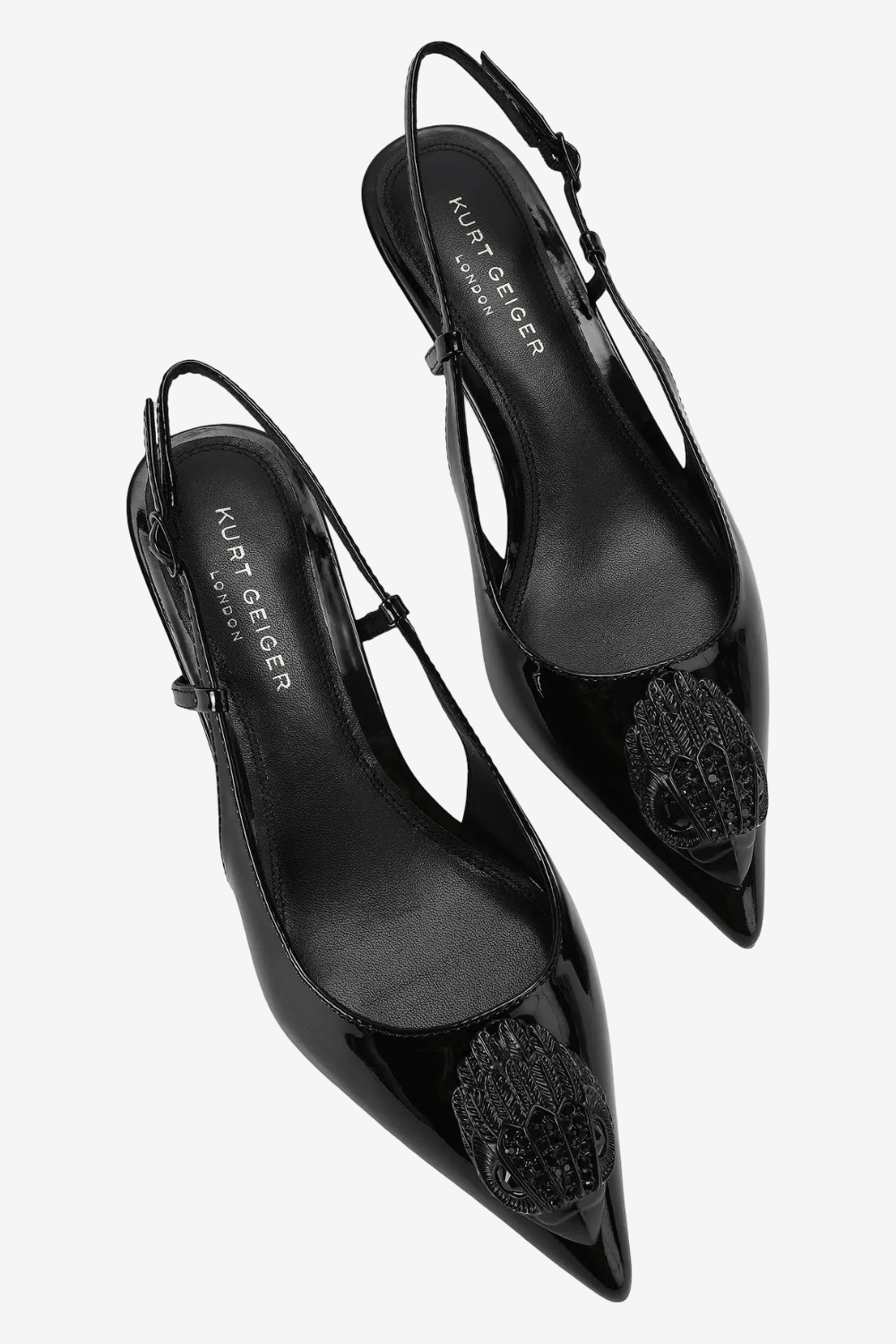 Kurt Geiger Belsize 40 Sling Γόβες Μαύρες 6137800309