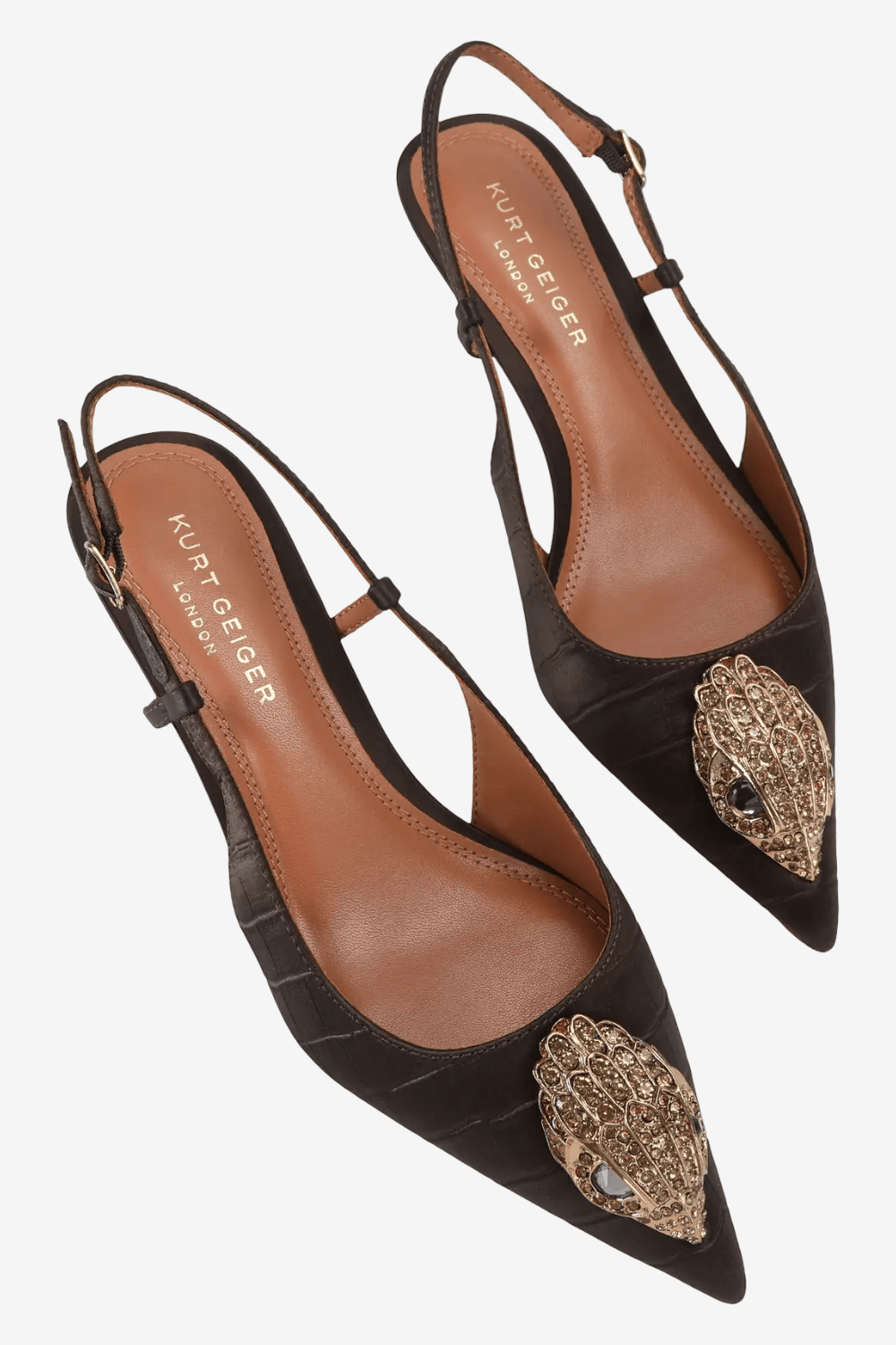 Kurt Geiger Belsize 40 Sling Γόβες Καφέ 6137831689