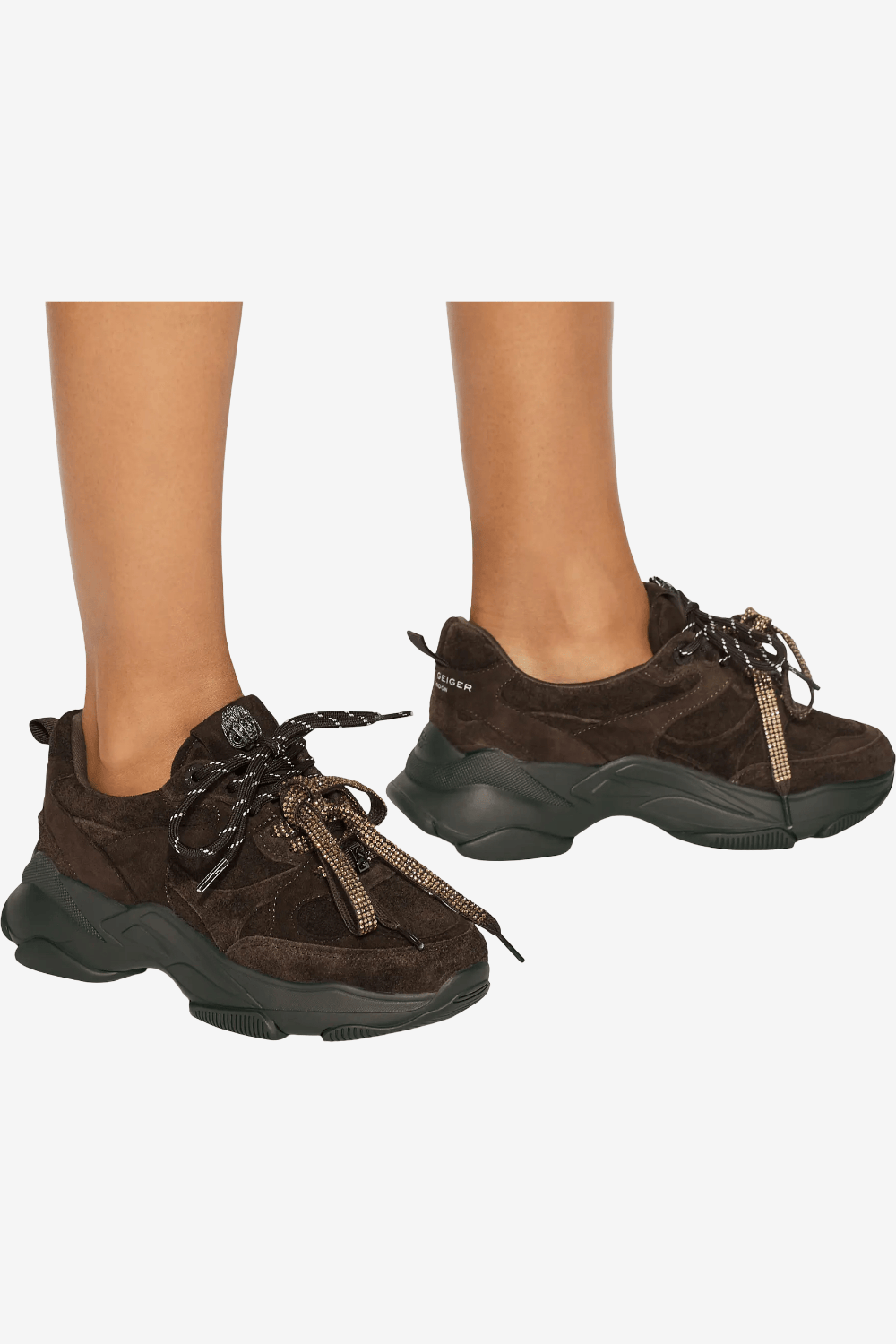 Kurt Geiger Starlight Runner Παπούτσια Καφέ 6149231209