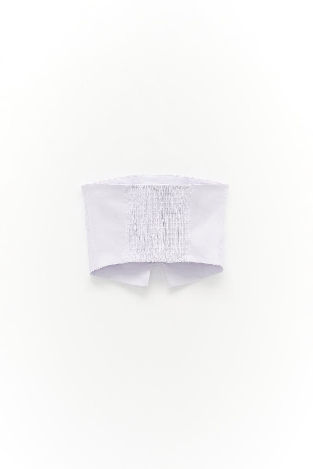 Lumina Crop Top Strapless With Flower White LD0697