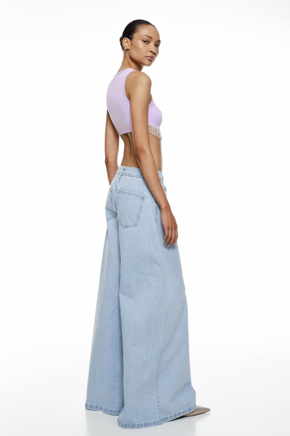 Lumina Cropped Top Lilac LC23149