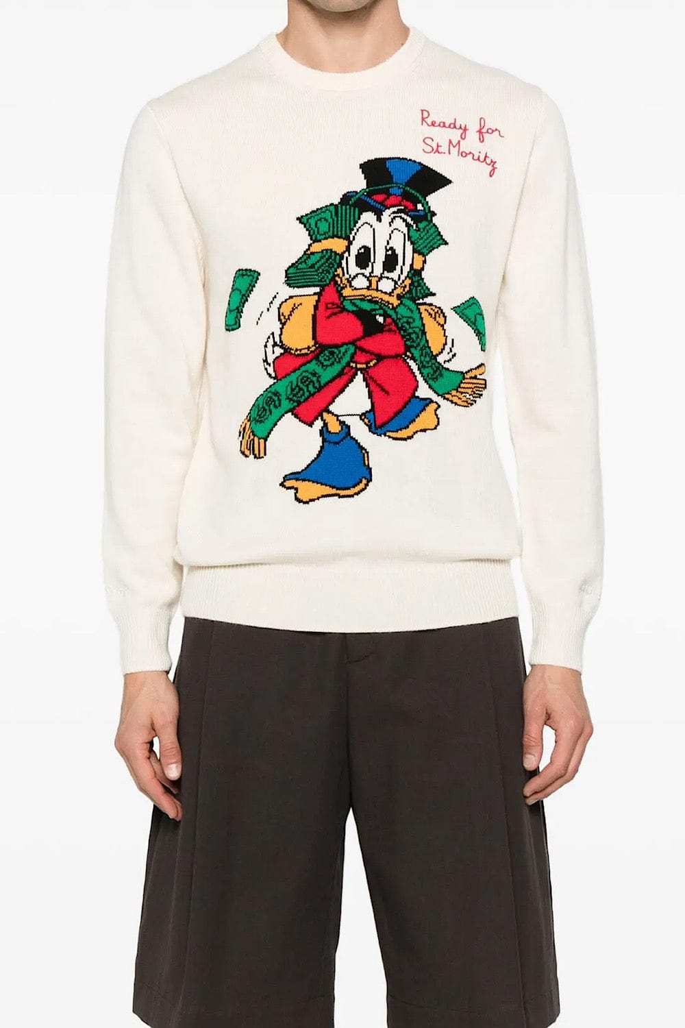 MC2 Saint Barth x Disney Heron Πουλόβερ Εκρού HER0001 00105I