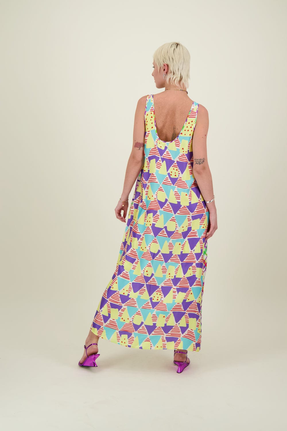 Me369 Allison Artisan Sleeveless Φόρεμα από Βισκόζη 70796