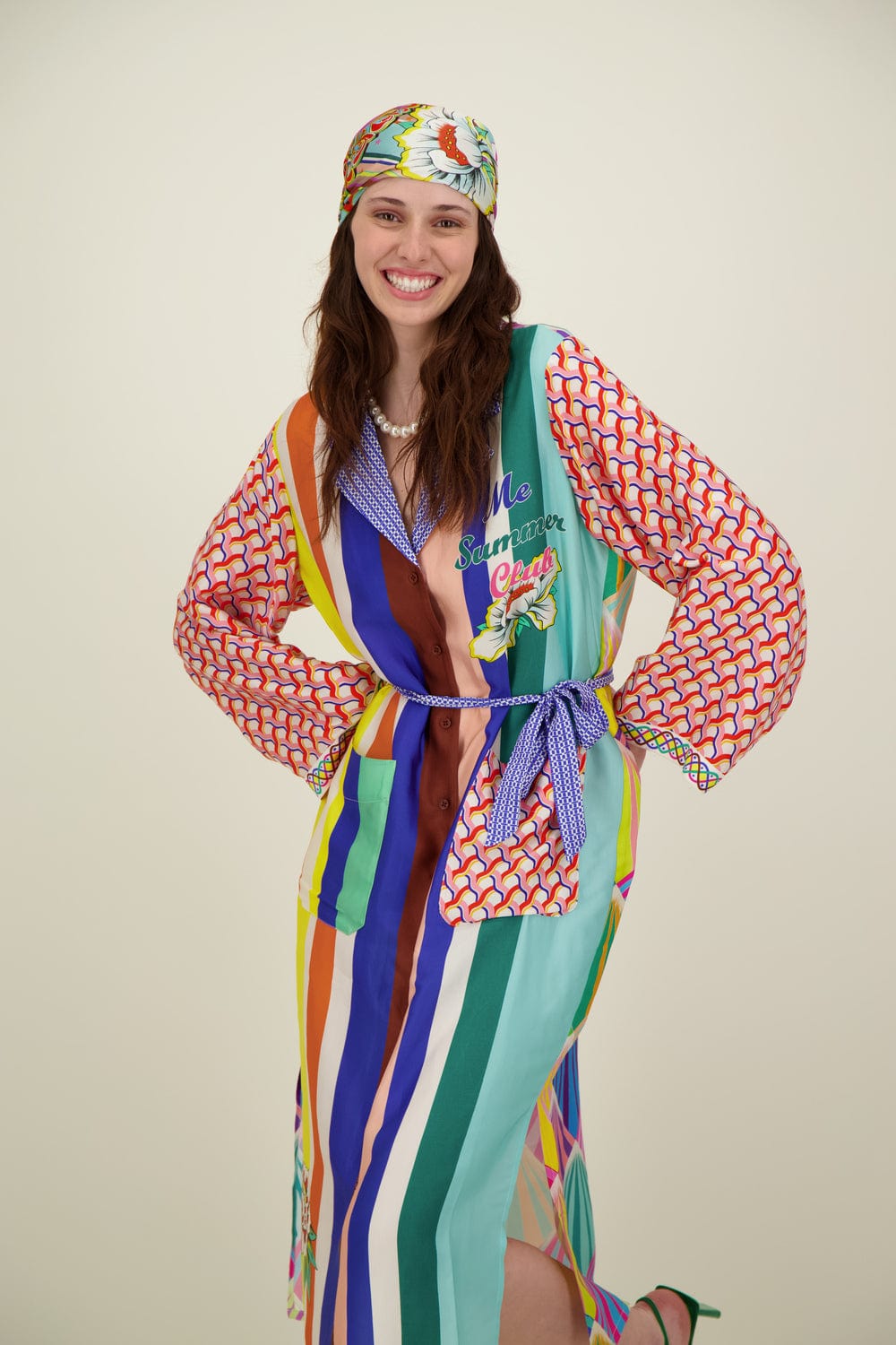 Me369 Nova Kimono Artisan Φόρεμα από Βισκόζη70785