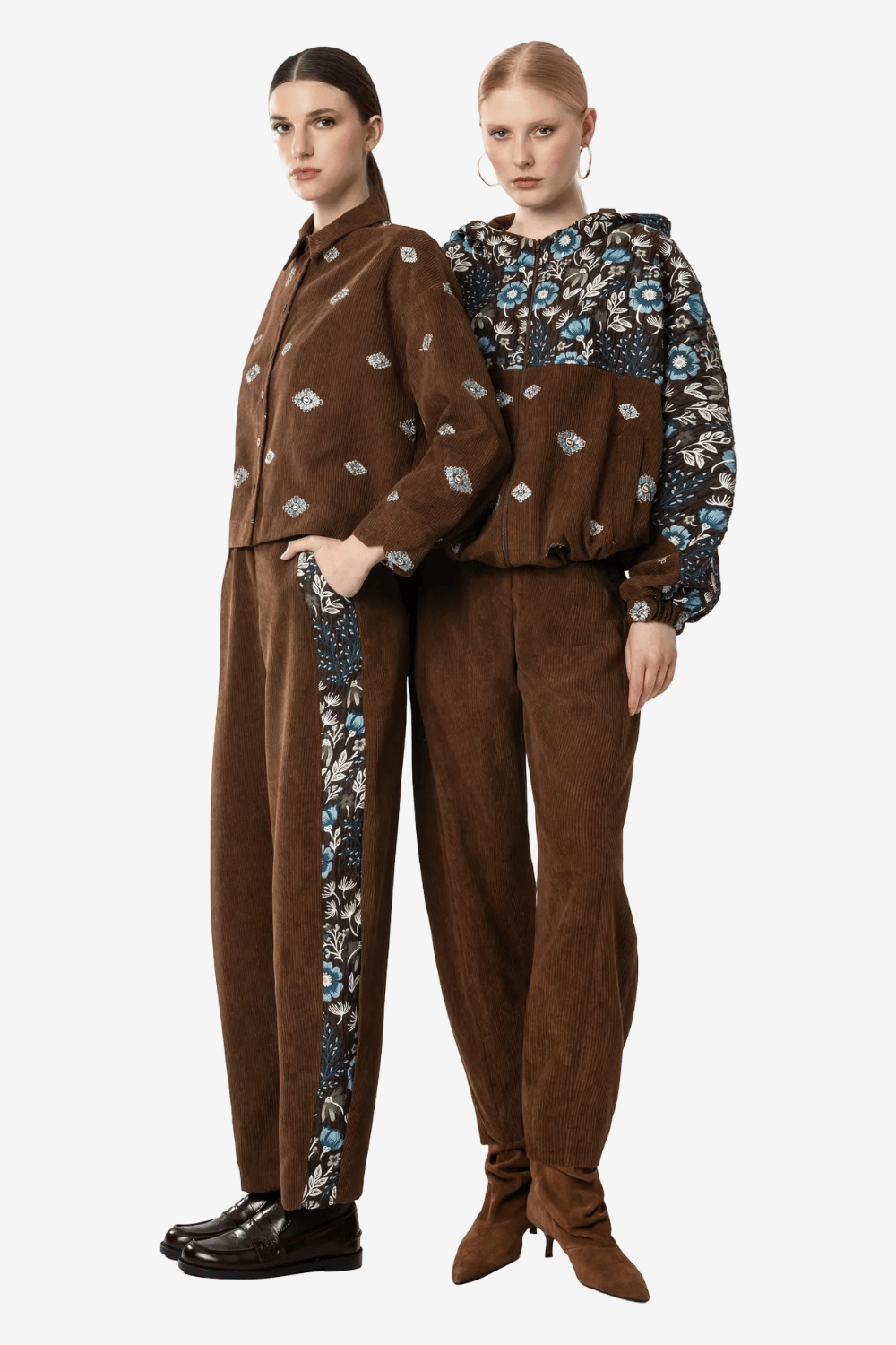 Moutaki Crop Corduroy Shirt Brown 26.09.122