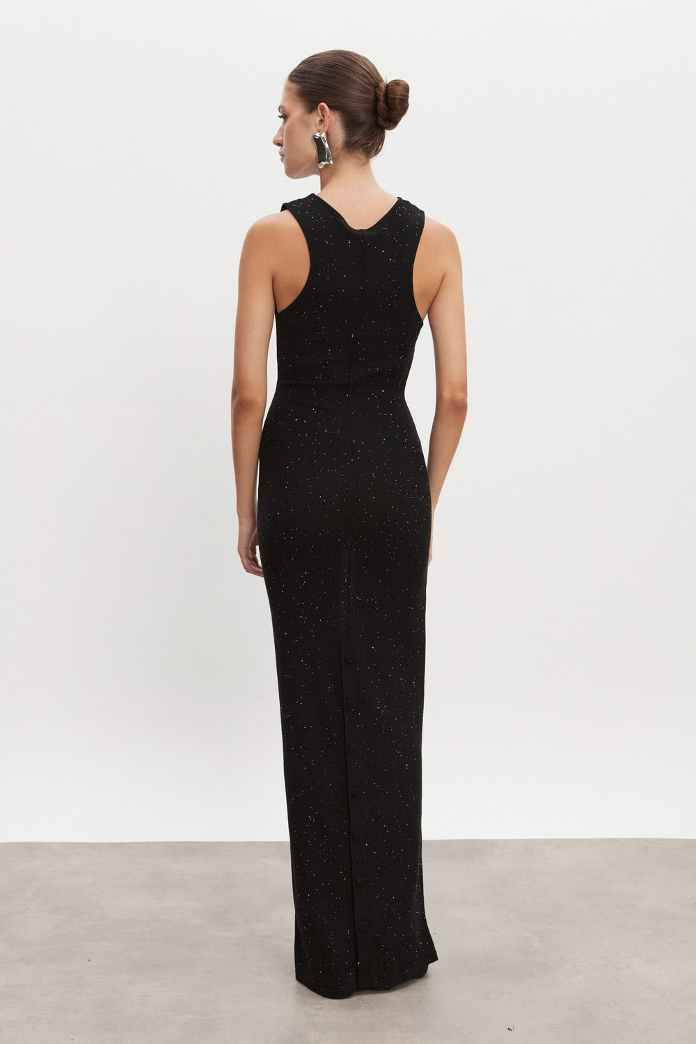 Nadia Rapti Magnetic Knitted Maxi Φόρεμα Μαύρο 127125210