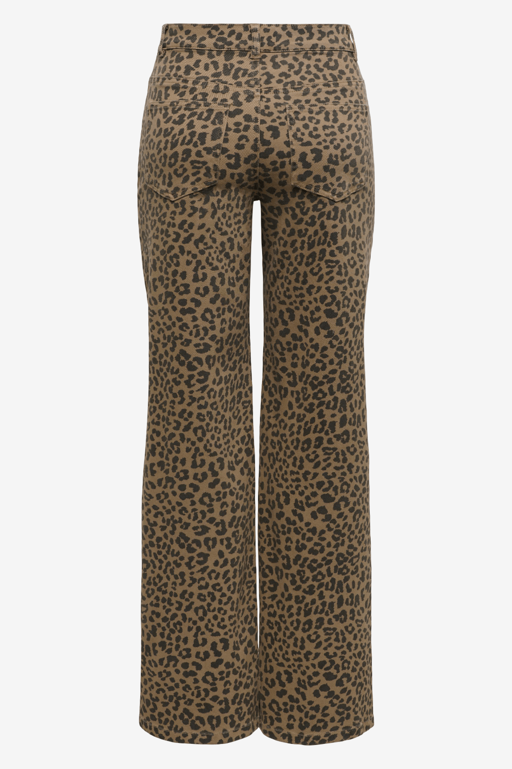 Only Madison Onlmadison Hw Wide Animal Jeans Beige/Black 15355777