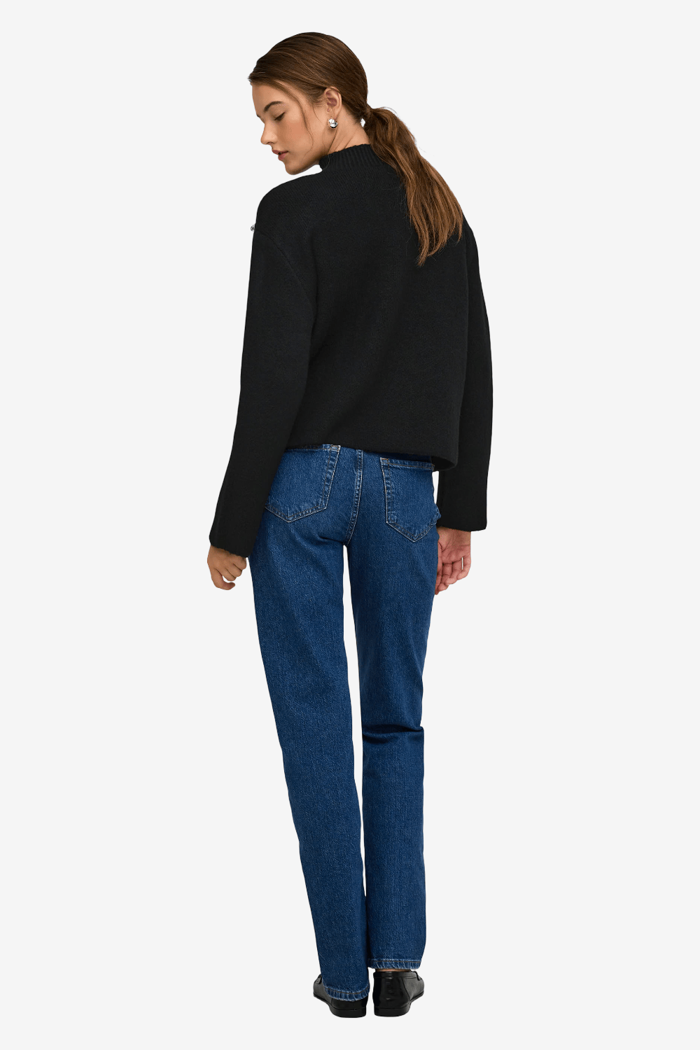Only Selma Long-Sleeved Knitted Top Black 15381463