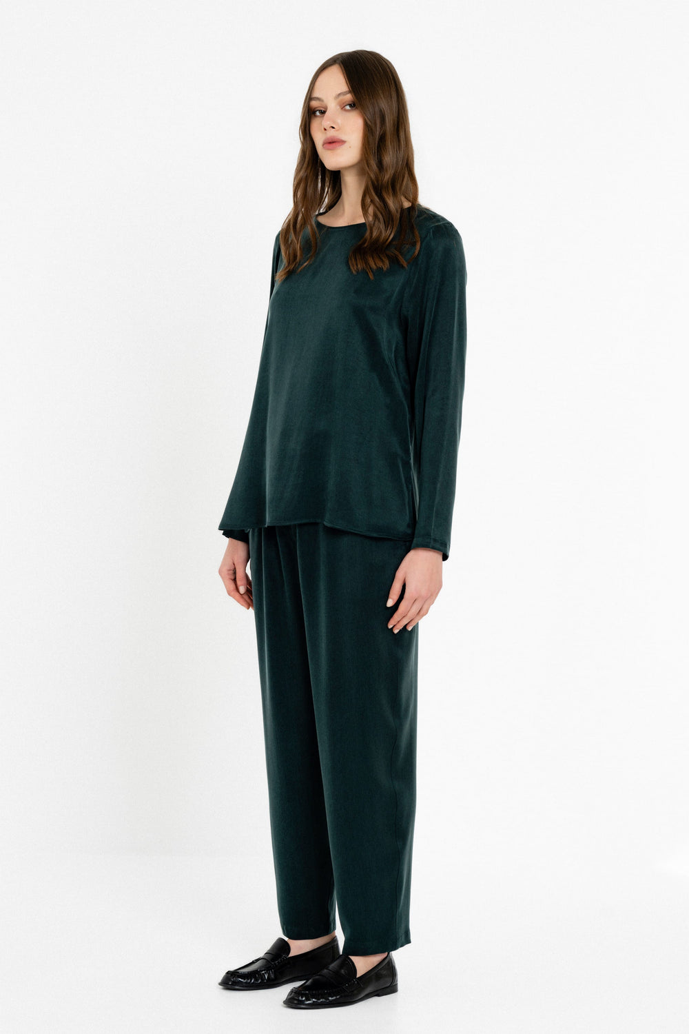Philosophy Cupro Viscose Μπλούζα Μπλε BL12069