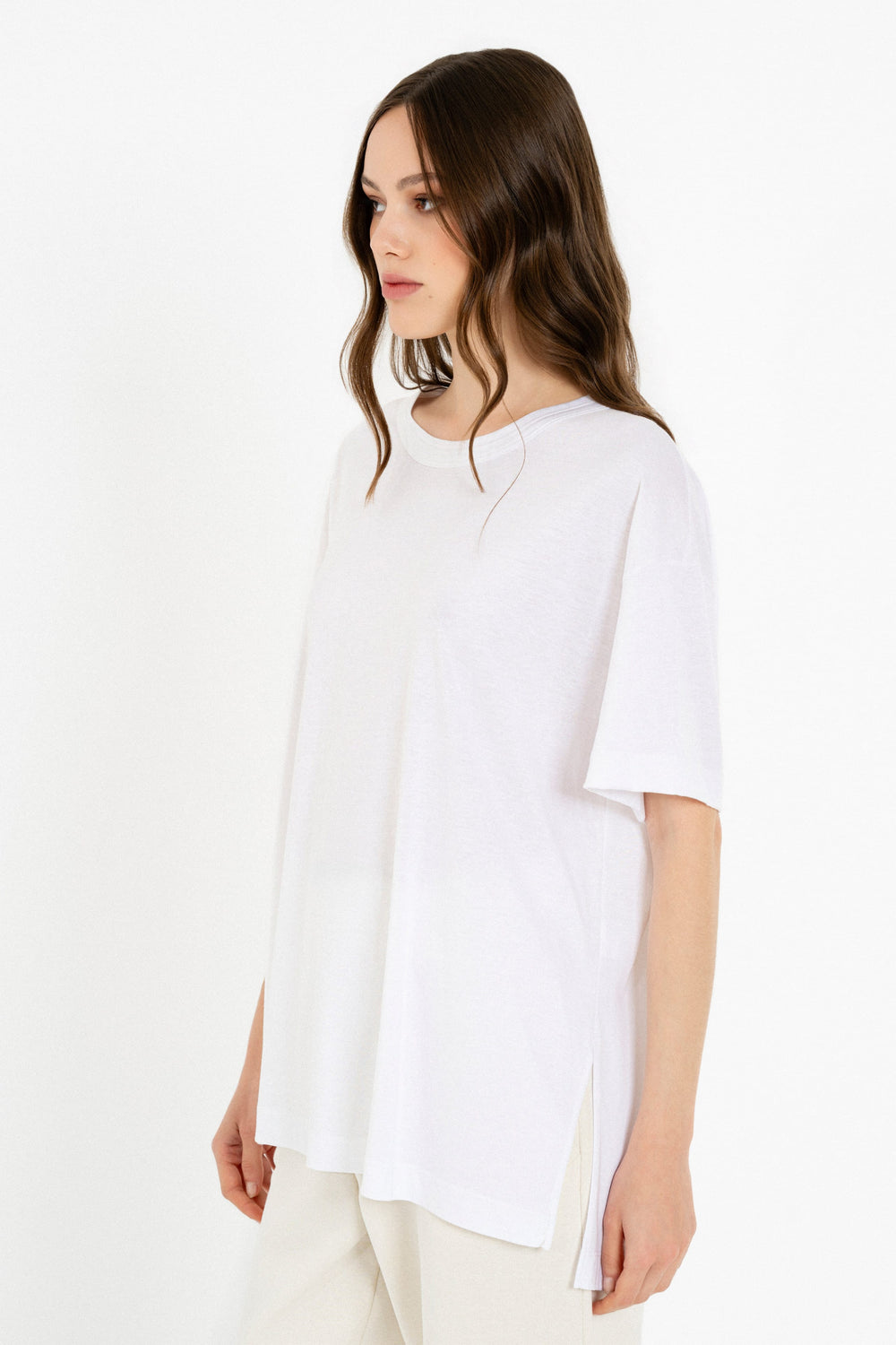 Philosophy Organic Jersey Oversized Black T-Shirt BL12063