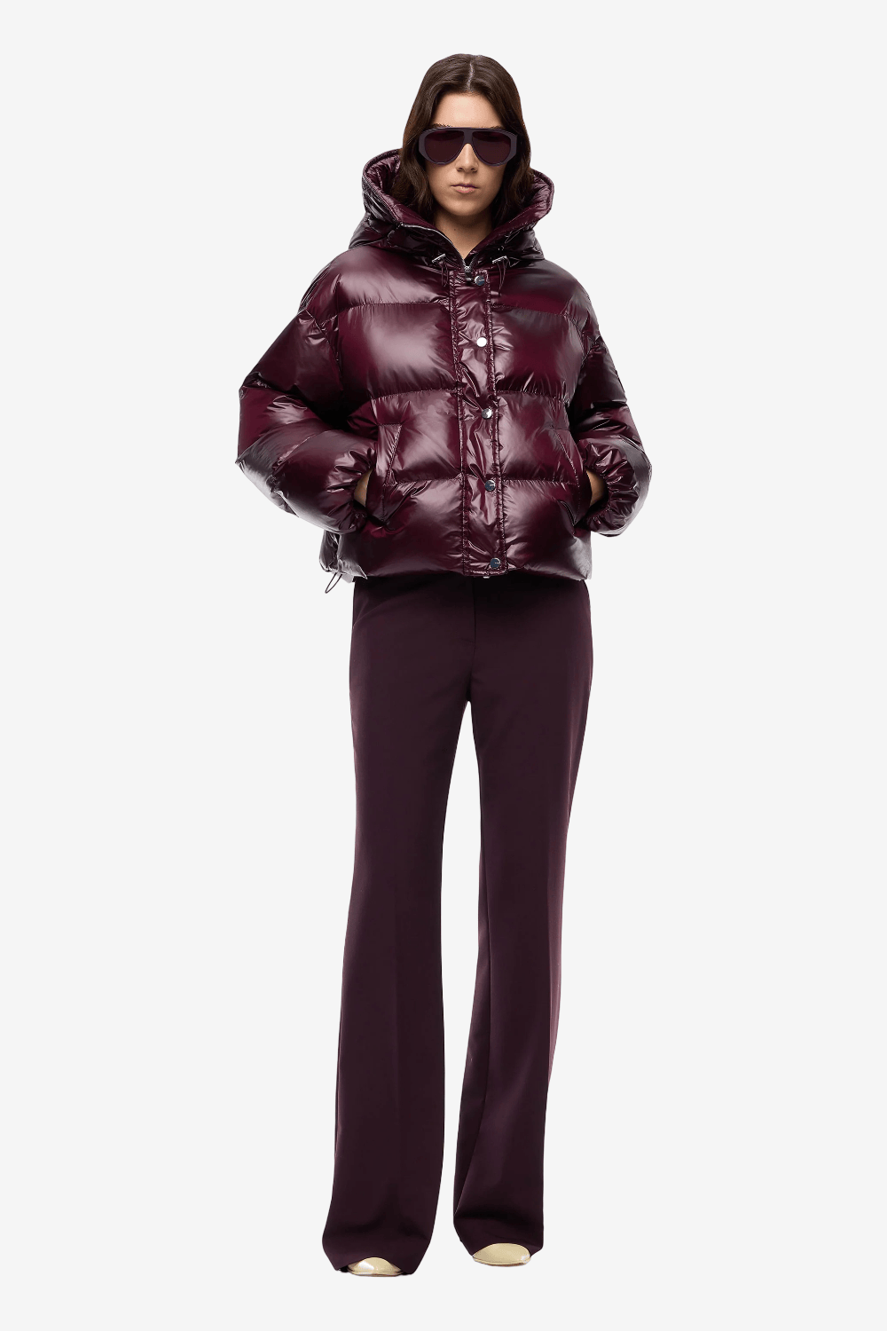 Pinko Impasto Puffer Μπουφάν Μπορντό 105656 A3FI RR7