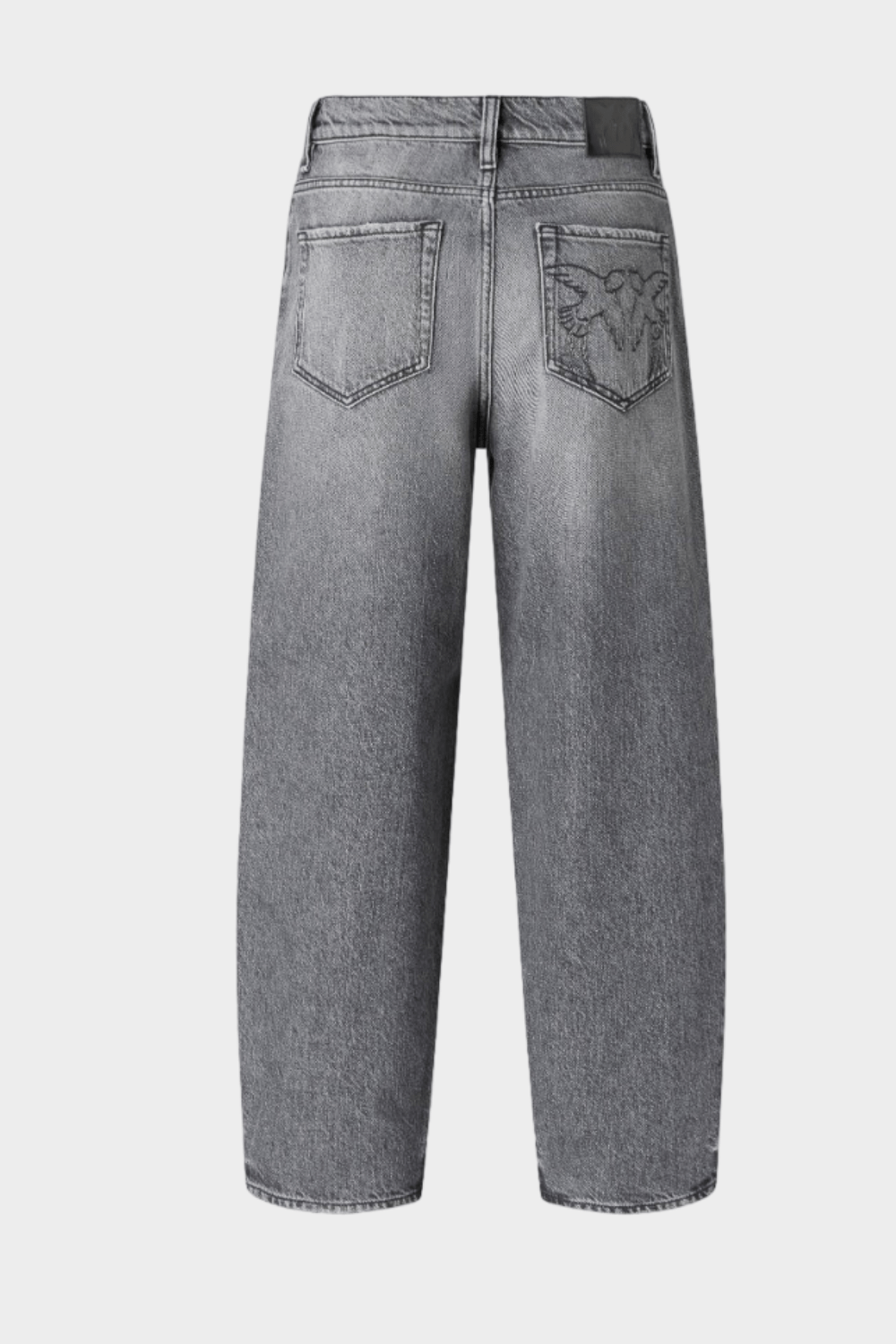 Pinko Estelle Egg Denim Παντελόνι Γκρι 103857 A2RY PJ9
