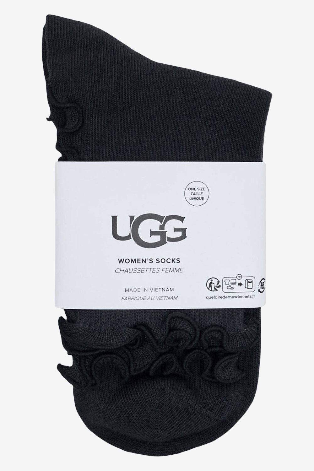 Ugg Australia Karsyn Lettuce Edge Quarter II Ugg Μαύρες 1175251