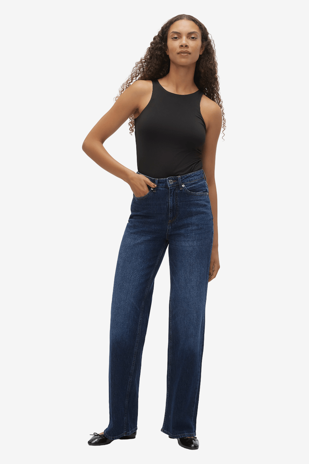 Vero Moda Tessa Τζιν Παντελόνι Μπλε Σκούρο 10306961