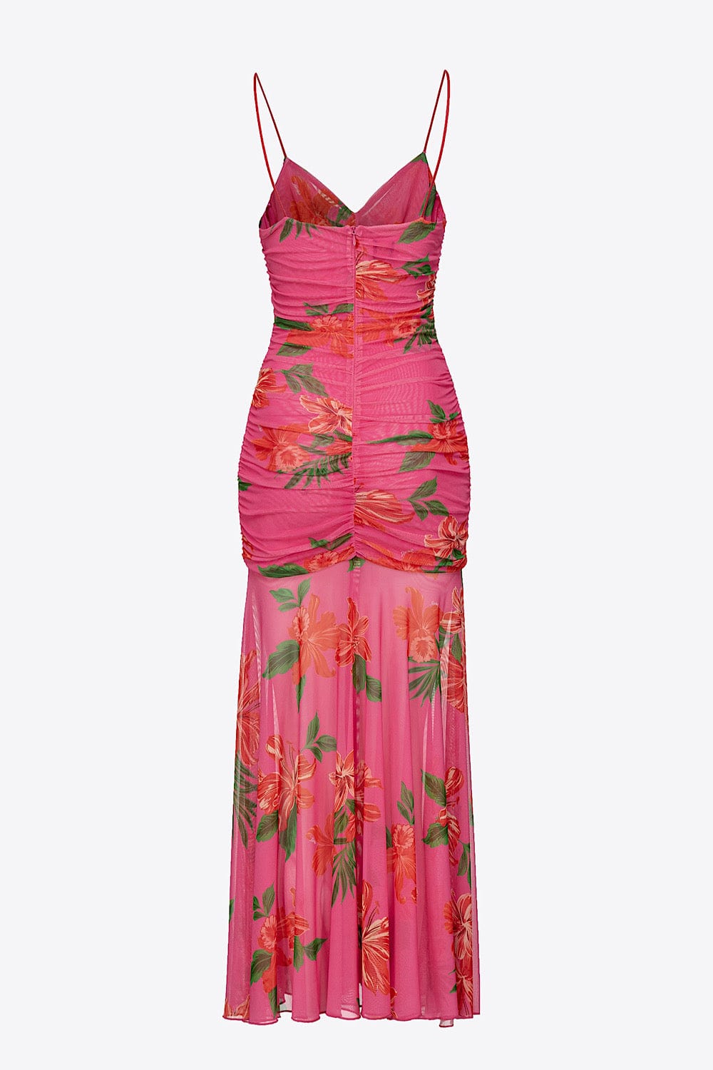 Pinko Abbronza Fitted Dress Floral Fuchsia 100952 A0SP YNR