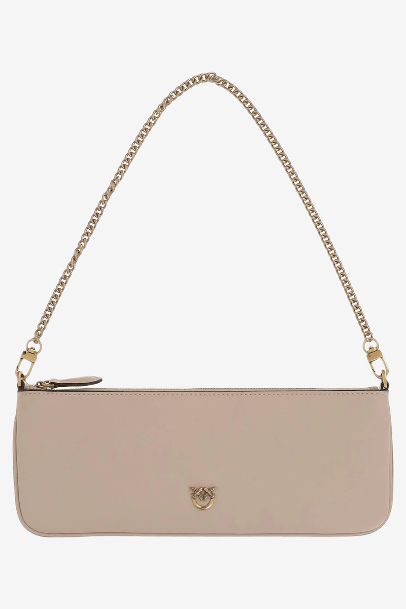 Pinko New Horizontal Flat Τσάντα Μπεζ 107669 A0F1 C50Q