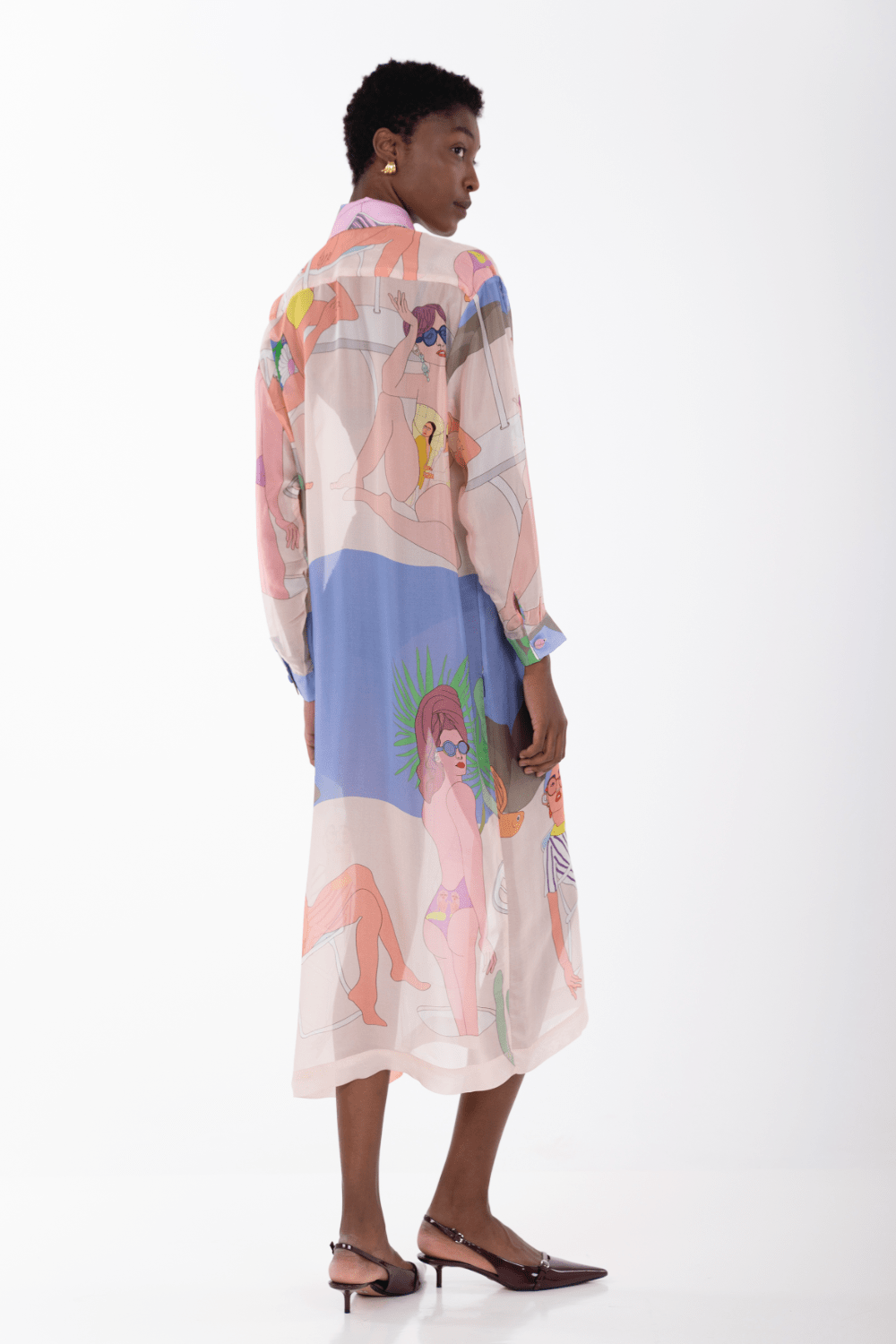 Aenao Beach Nude Shirt Dress – beautycollection.gr