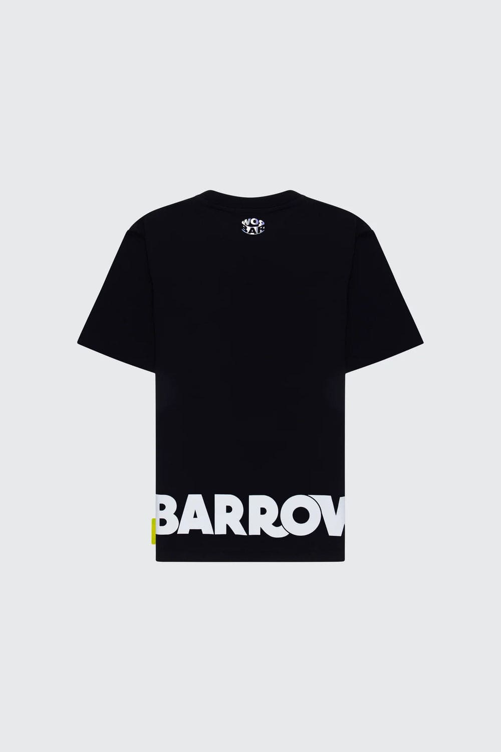 Barrow Unisex T-shirt with Smile and Lettering Black S4BWUATH137-110