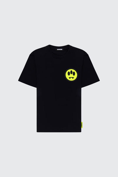 Barrow Unisex T-shirt with Smile and Lettering Μαύρο S4BWUATH137-110
