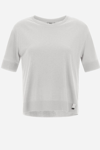  Herno Glam Knit Efect T-Shirt Άσπρο JG000223D520561000