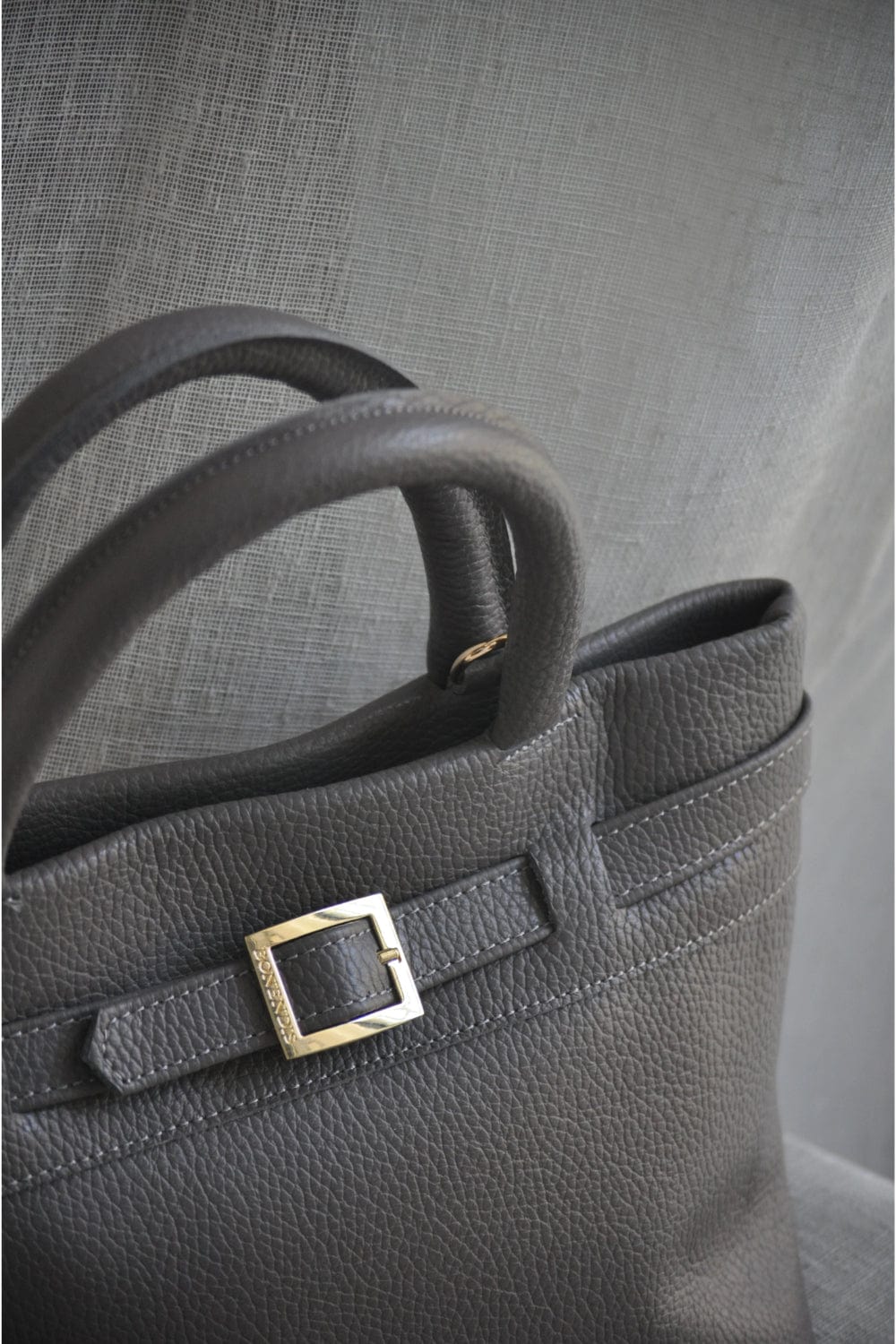 Bonendis Emily Large Fabric Handbag Ash
