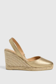 Castaner Carissa/8/118 Wedge Espadrilles Gold 023428-3000