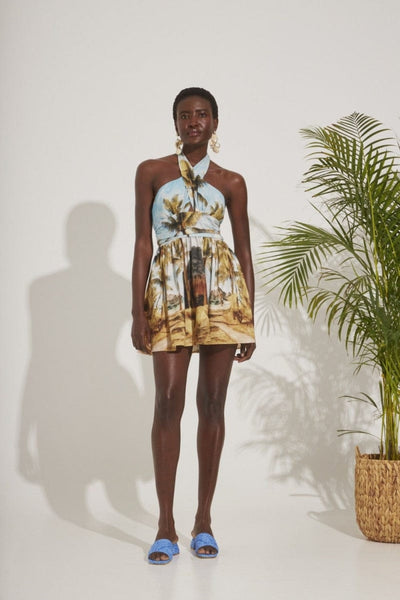 Christelle Nima Mini Φόρεμα με Τύπωμα 14.2065C