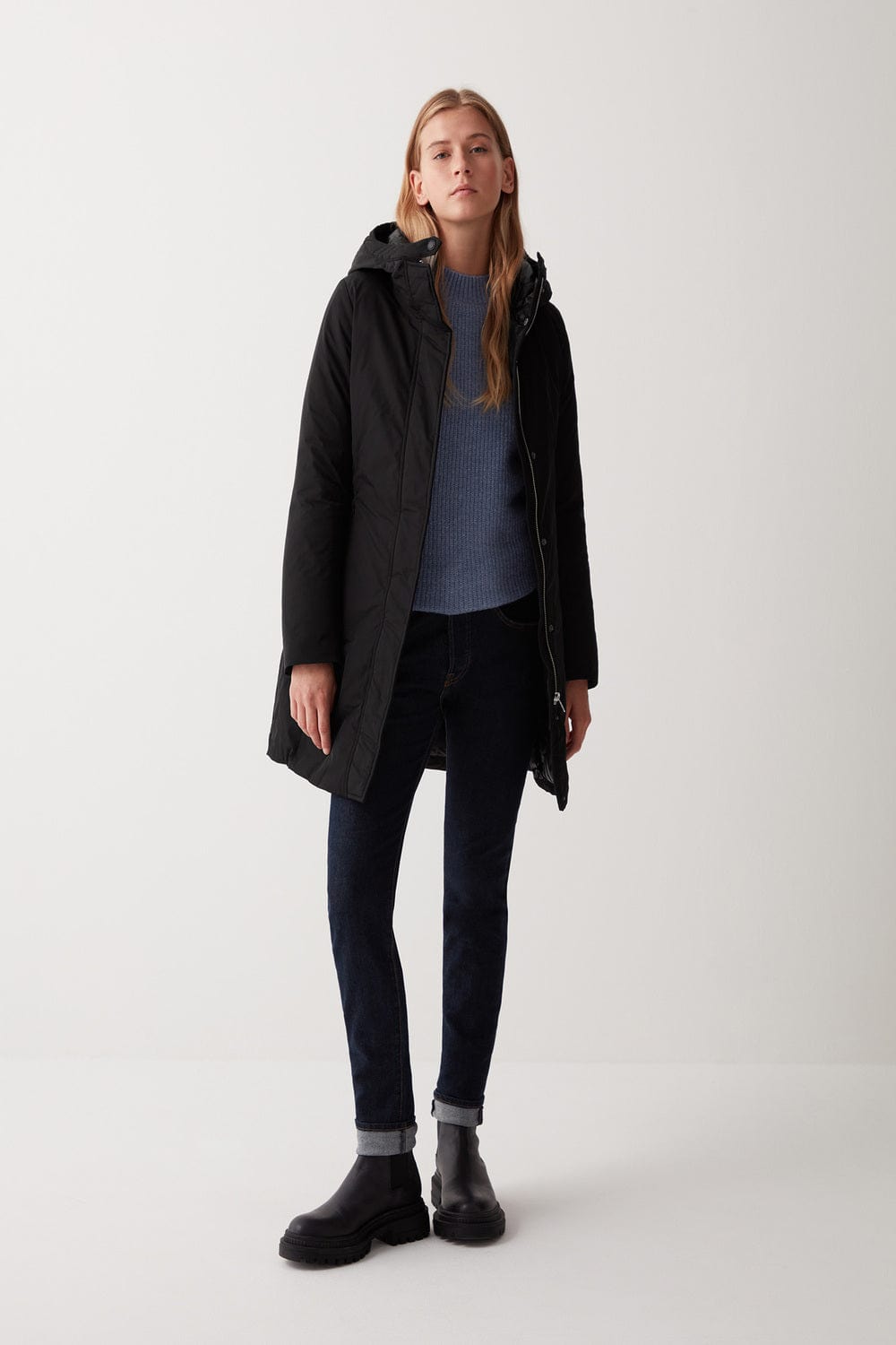 Colmar Long Hooded Winter Jacket Black 2211 6XT IN23 99