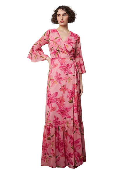 Desiree Maxi Φόρεμα Κρουαζέ Floral 08.40022
