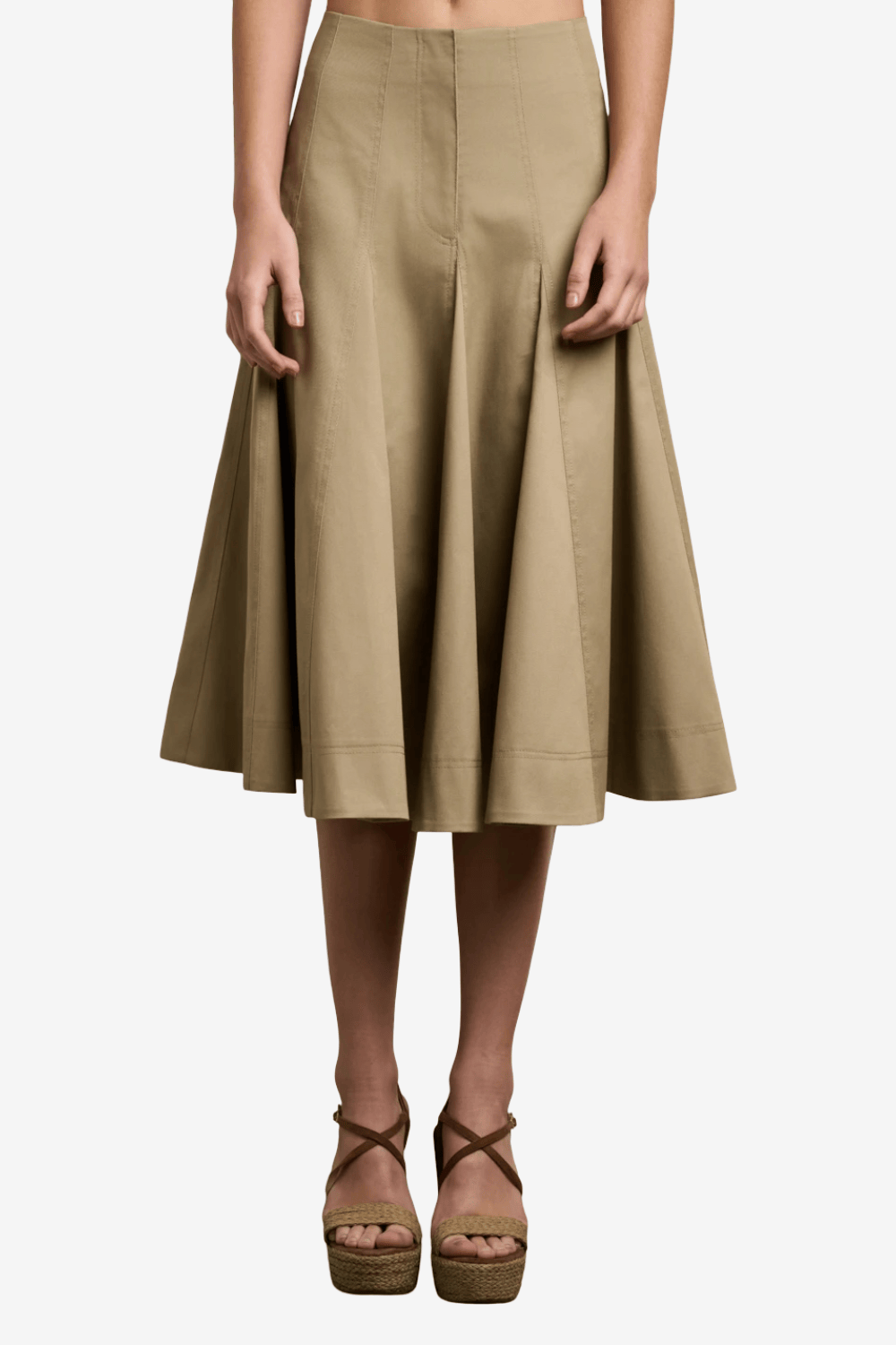 Desiree Midi Ψηλόμεση Φούστα Μπεζ 02.44009