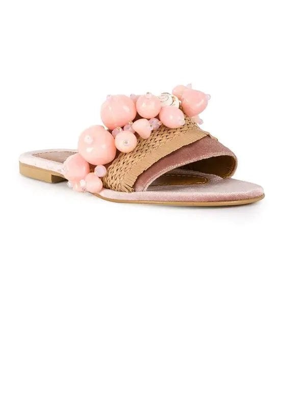 Elina Linardaki Sel Rose Sandals –