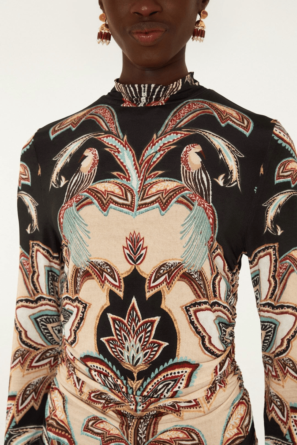 Farm Rio Tapestry Dream Long Sleeve Jersey Εκρού 360969