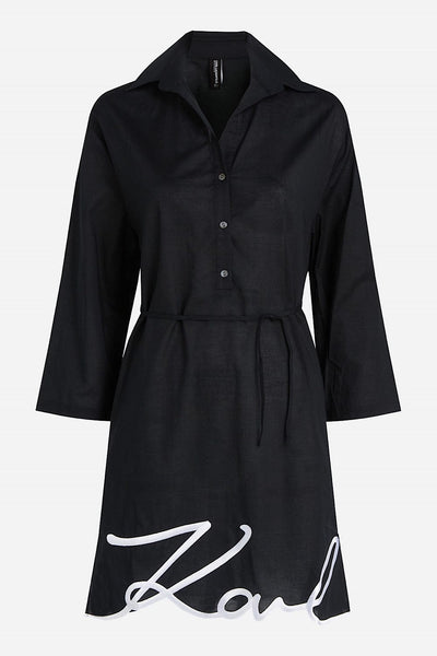 Karl Lagerfeld DNA Signature Beach Φόρεμα Μαύρο 240W2205