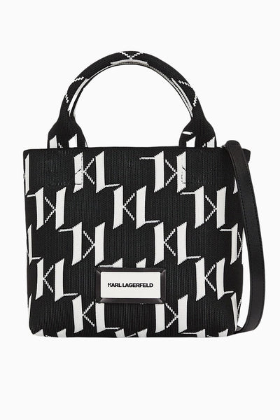 Karl Lagerfeld K/Monogram Knit Tote Small Τσάντα Μαύρη 241W3034 998
