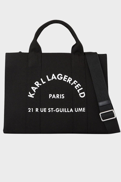 Karl Lagerfeld Medium Rsg Square Tote Τσάντα Μαύρη 240W3892