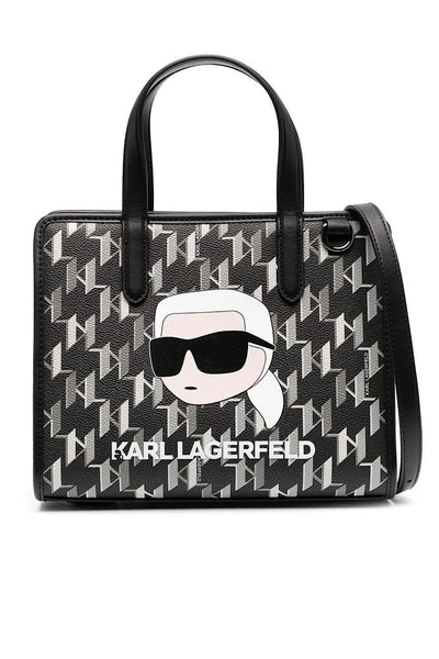 Karl Lagerfeld K/Ikonik 2.0 Monogram Tote Τσάντα Μαύρη 235W3092 998