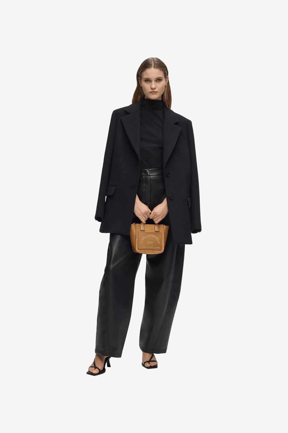 Karl Lagerfeld K/Daily Mini Suede Tote Bag Caramel B3W30325 1XV