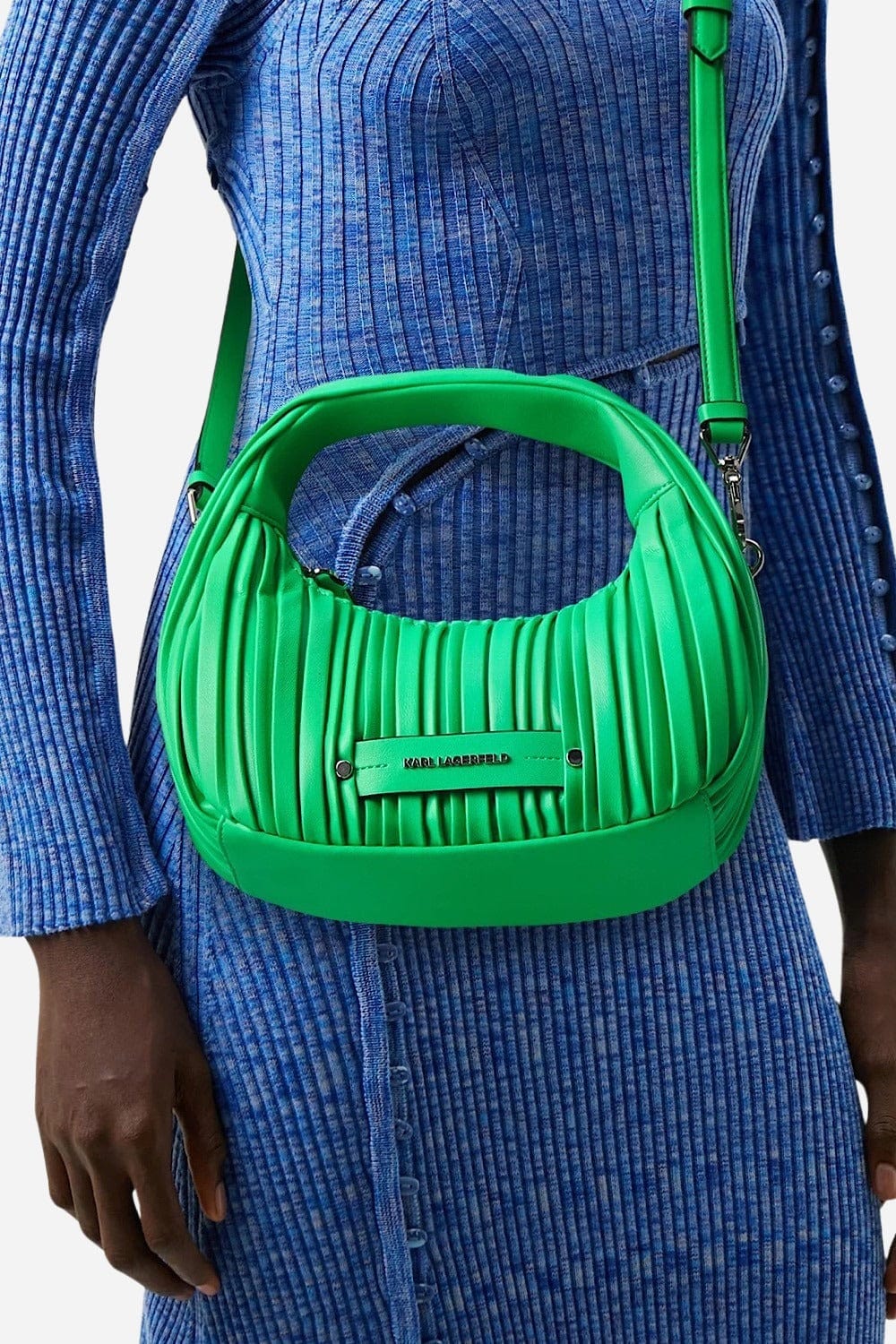 Karl Lagerfeld K/Kushion Small Hobo Bag Green 235W3048 A655