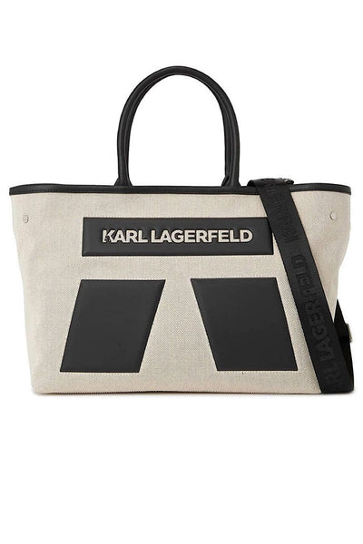 Karl Lagerfeld Icon K Md Shopper Τσάντα Natural 240W3886 A106 