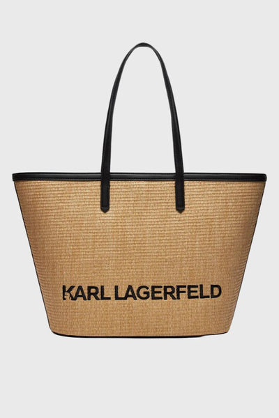 Karl Lagerfeld K/Essential Raffia Tote Τσάντα Natural 241W3057 106